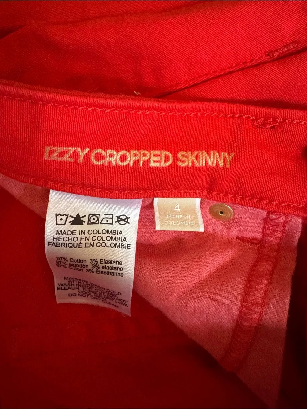 Michael Kors Bright Red Slim Jeans